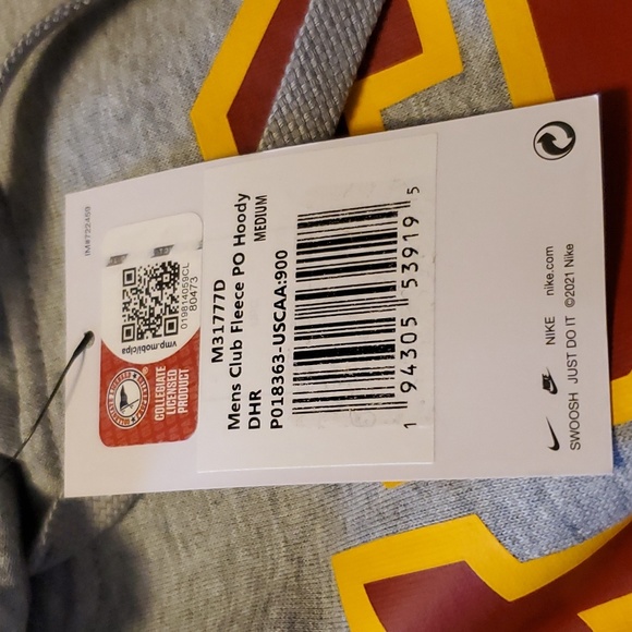 Nike USC men Club Fleece Hoody gray New with tags - Picture 6 of 10